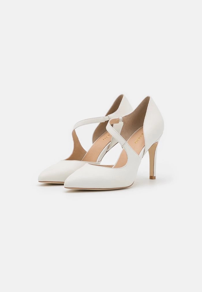 Escarpin ANNA FIELD Anna Field Cuir Blanche Femme | XHS-1490186